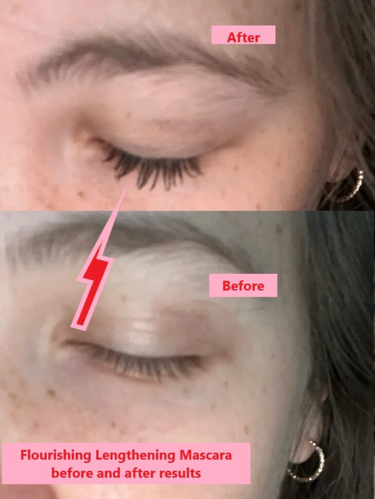 Lengthening mascara that thrives before and after results