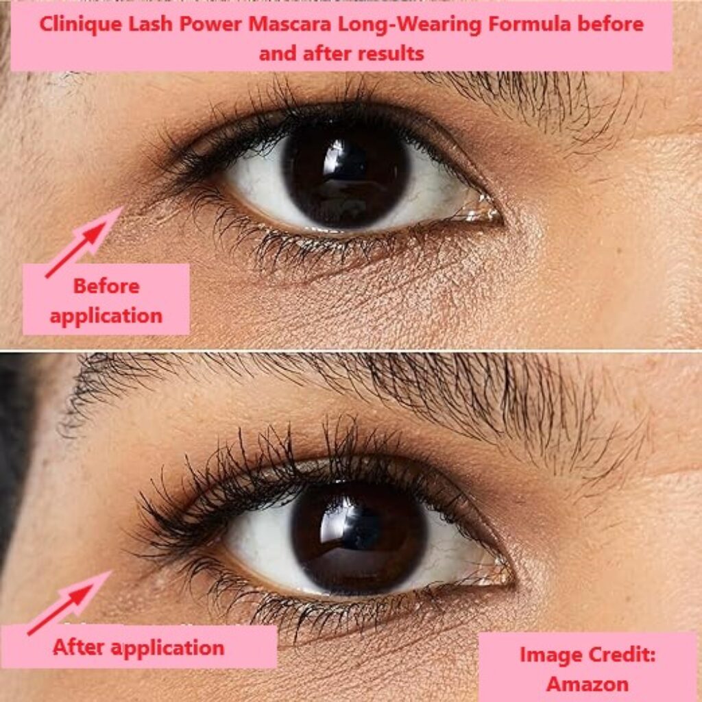 Clinique Lash Power Mascara Long-Wearing Formula before and after results