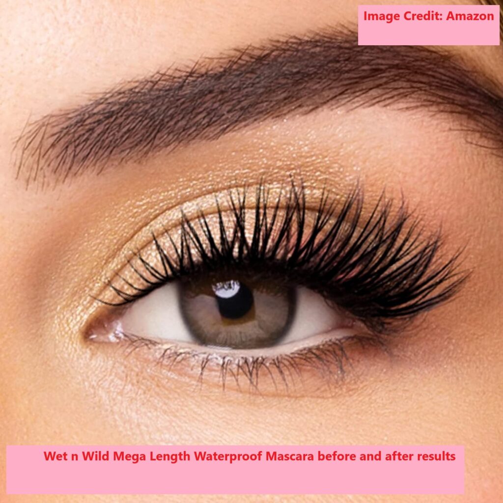 Wet n Wild Mega Length Waterproof Mascara before and after results