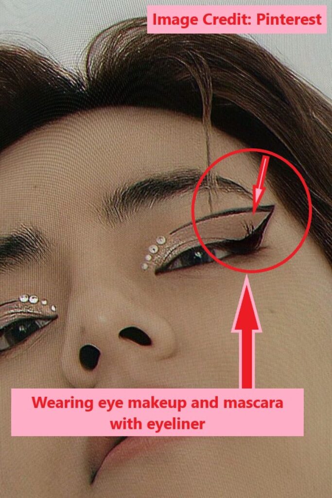 bts eye makeup and mascara