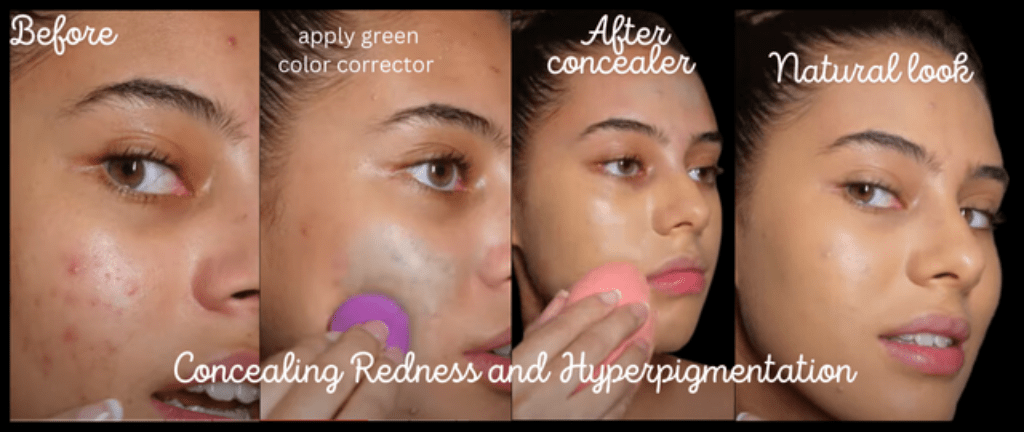 Concealing Redness and Hyperpigmentation