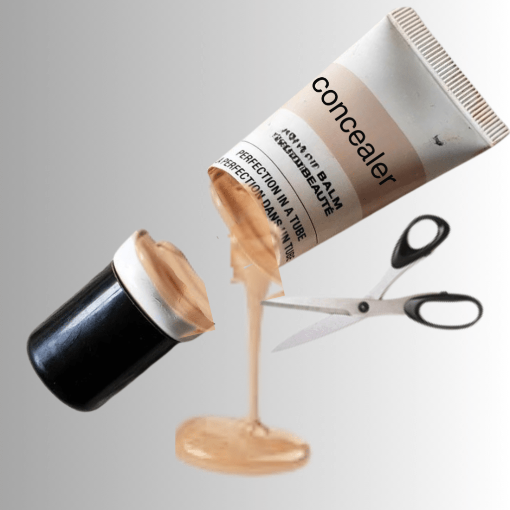 Cutting concealer tube