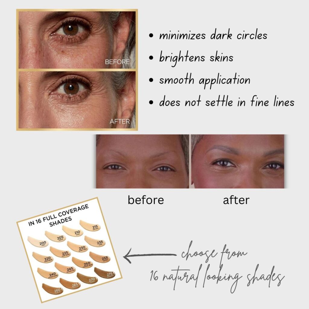 Loreal Paris Age Perfect Radiant Concealer before and after result