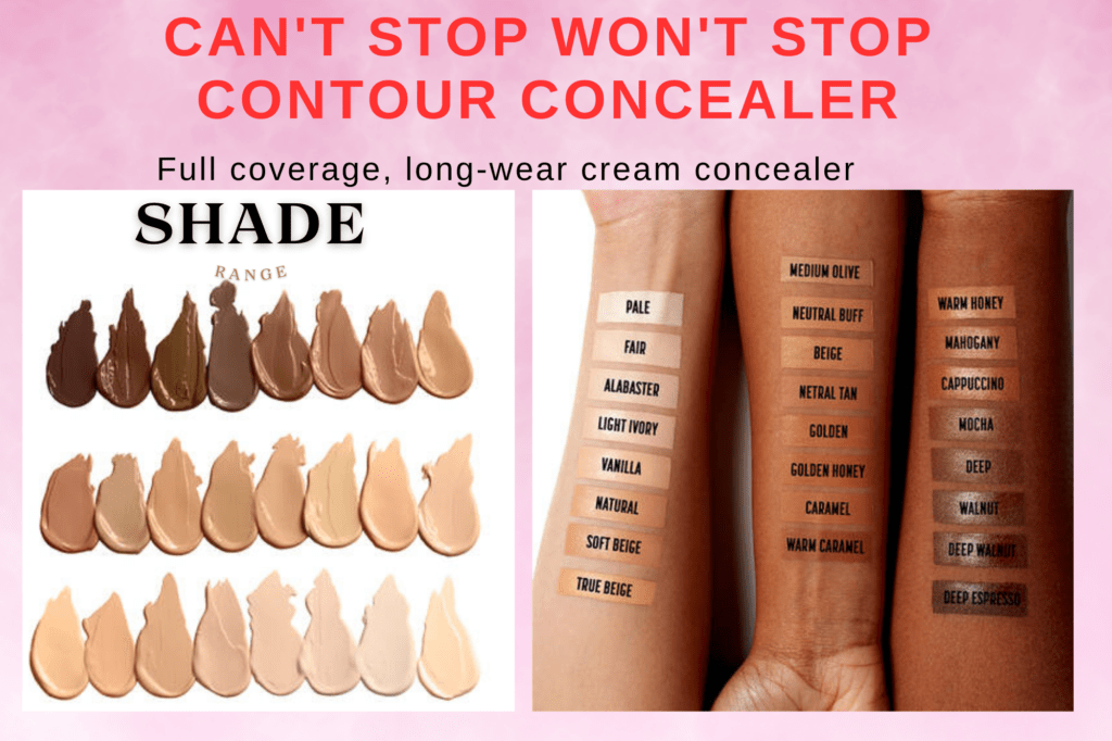 NYX PROFESSIONAL MAKEUP Cant Stop Wont Stop Contour Concealer shades range