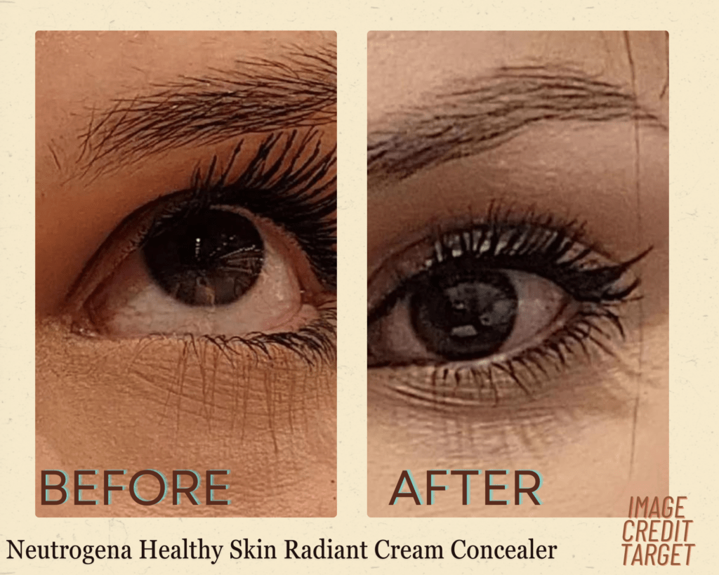 Neutrogena Healthy Skin Radiant Brightening Cream Concealer before and after result