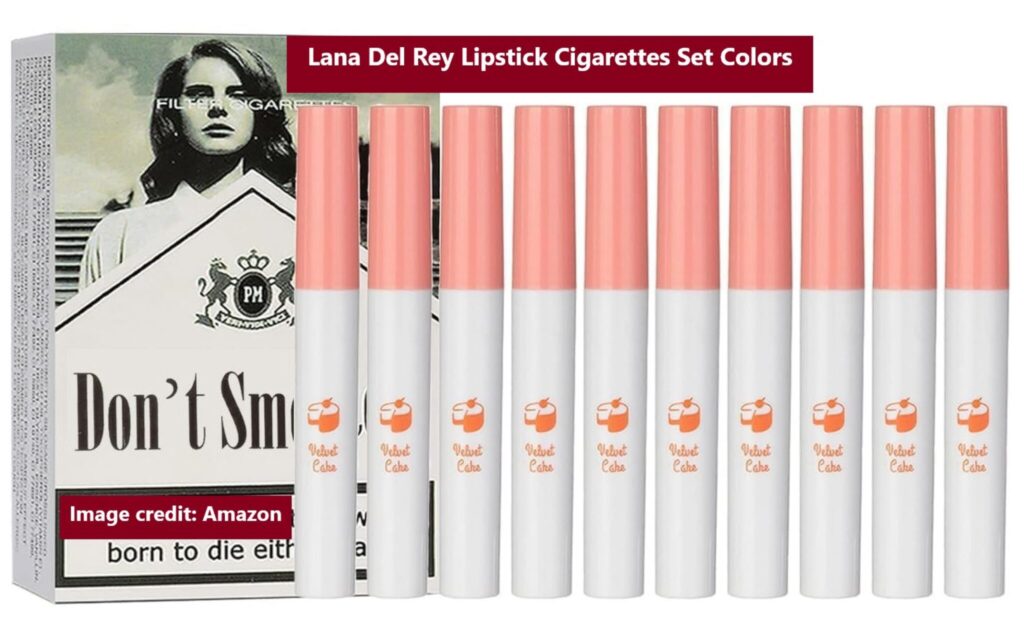 Lana Del Rey Lipstick Cigarettes Set