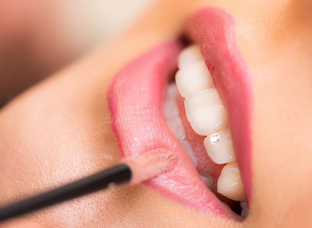 Teeth in Pink Lipstick