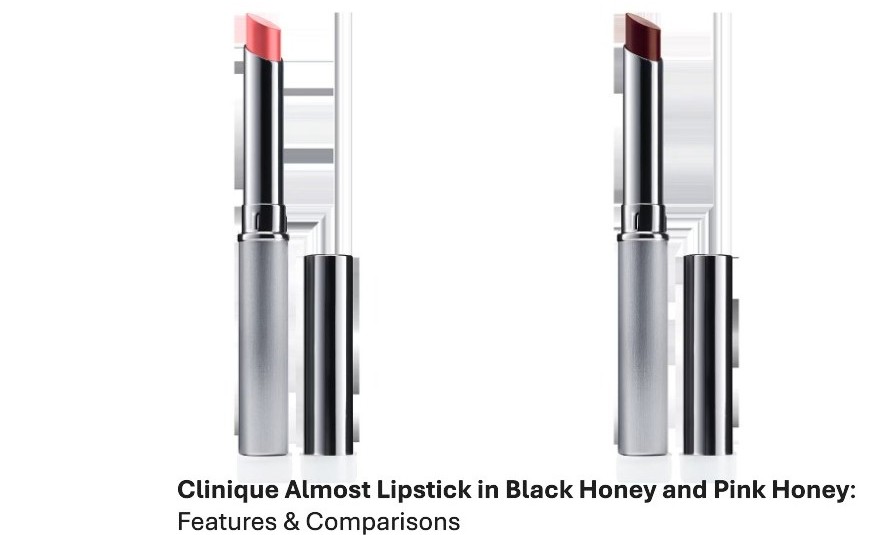 Clinique Almost Lipstick in Black Honey and Pink Honey